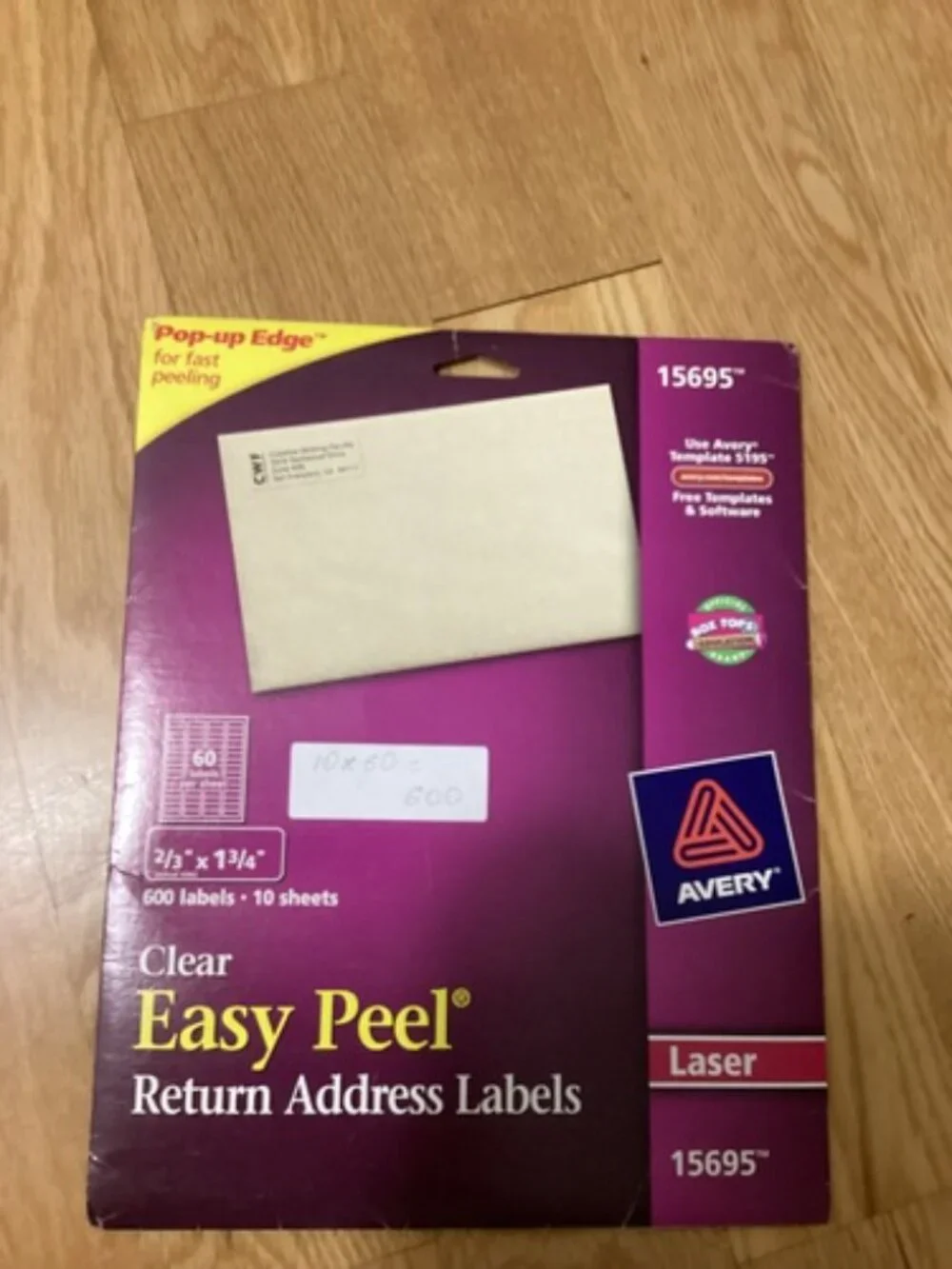 12 Avery Labels